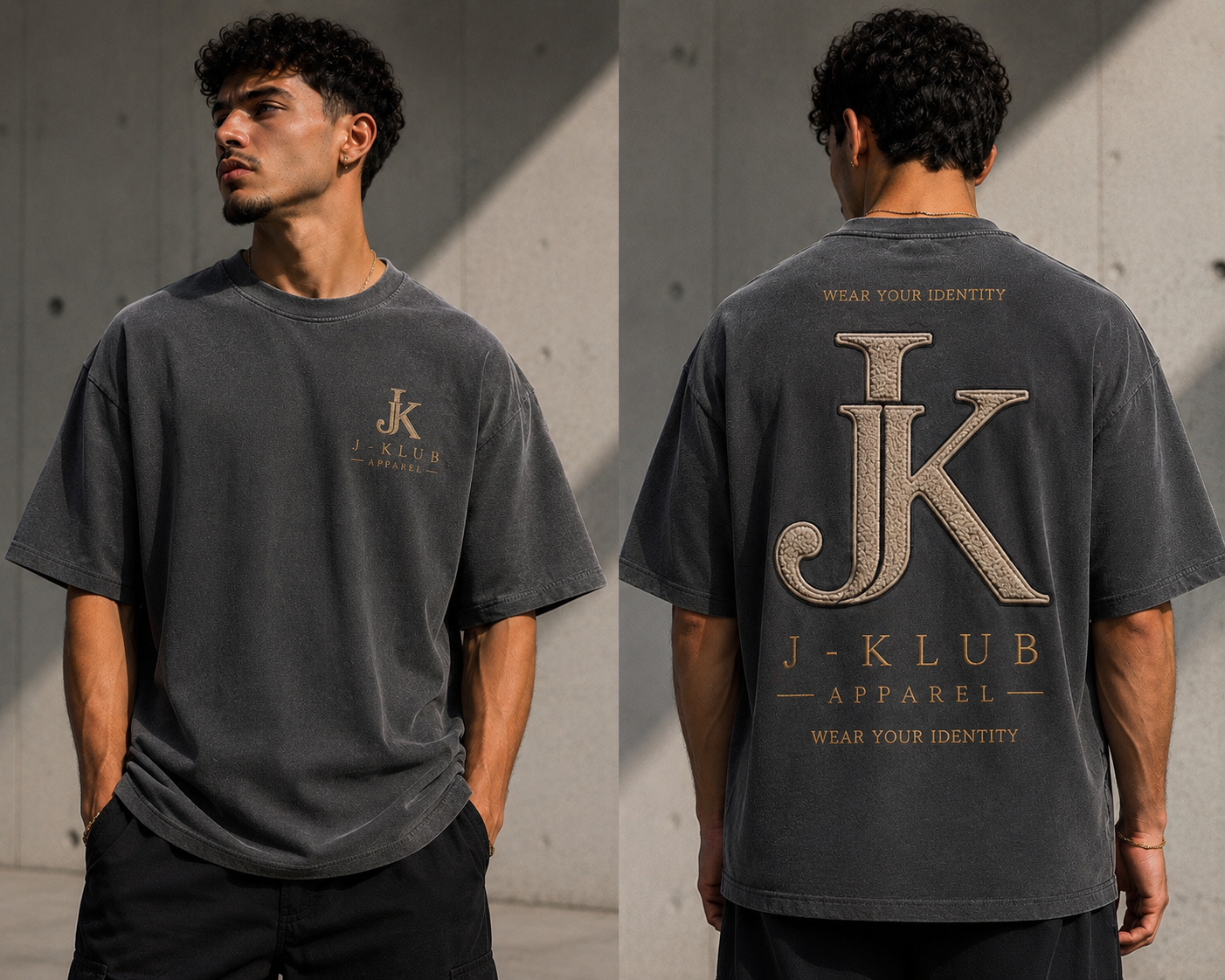 Grey Chenille Tee- Shirt